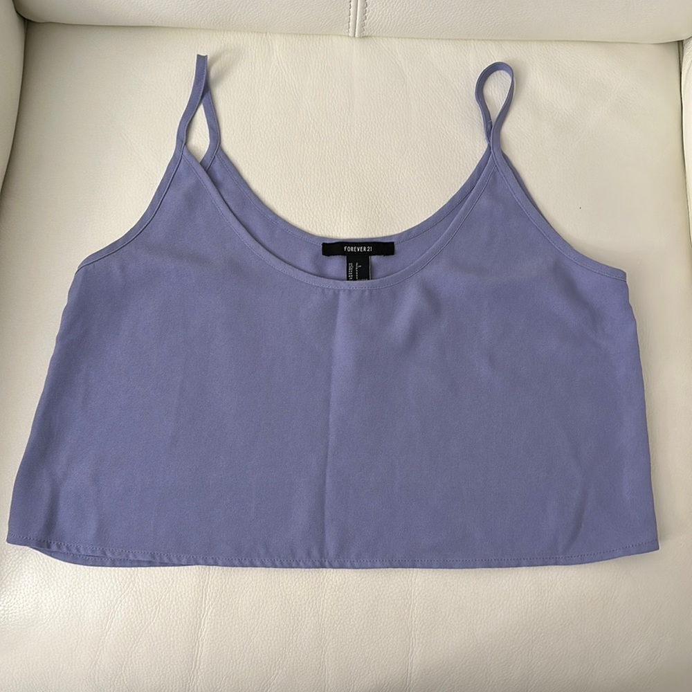 Forever 21 Lavender Crop Top